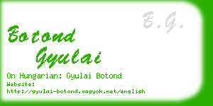 botond gyulai business card